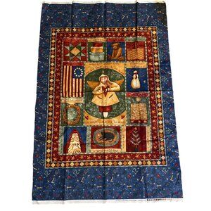 12 Days Of Christmas Fabric Panel Teresa Kogut Angel Quilt Craft Cotton Folk Art